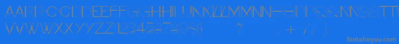 Craftfont Font – Gray Fonts on Blue Background