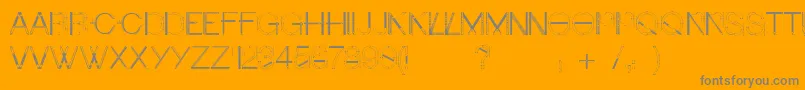 Craftfont-Schriftart – Graue Schriften auf orangefarbenem Hintergrund