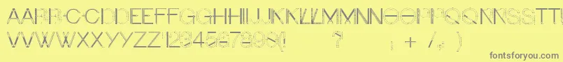 Craftfont Font – Gray Fonts on Yellow Background
