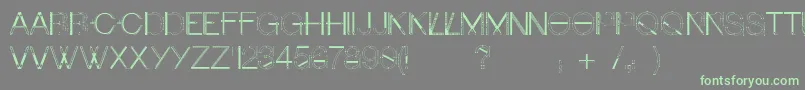 Craftfont Font – Green Fonts on Gray Background