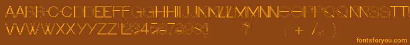 Шрифт Craftfont – оранжевые шрифты на коричневом фоне