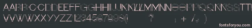 Craftfont Font – Pink Fonts on Black Background