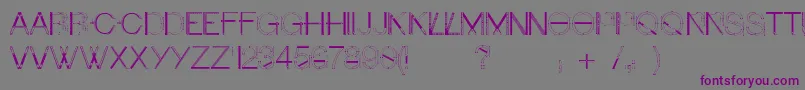 Craftfont Font – Purple Fonts on Gray Background