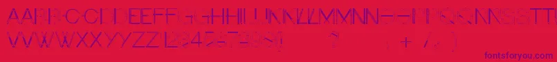 Шрифт Craftfont – фиолетовые шрифты на красном фоне
