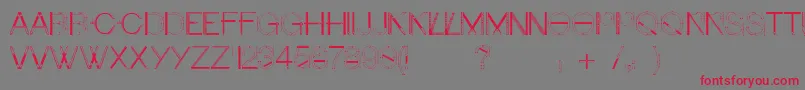 Craftfont Font – Red Fonts on Gray Background