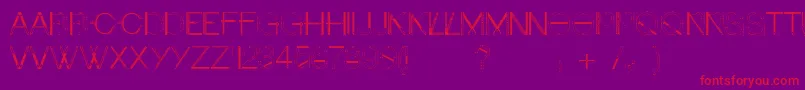 Craftfont Font – Red Fonts on Purple Background