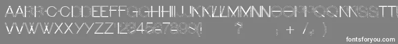 フォントCraftfont – 灰色の背景に白い文字