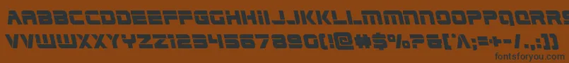Edgeracerleft Font – Black Fonts on Brown Background