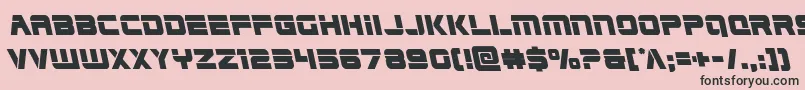 Edgeracerleft Font – Black Fonts on Pink Background