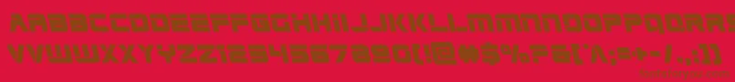 Edgeracerleft Font – Brown Fonts on Red Background