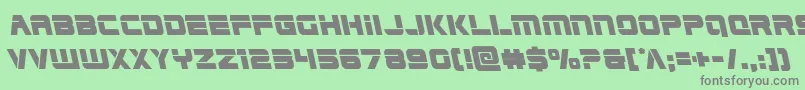 Edgeracerleft Font – Gray Fonts on Green Background