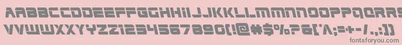 Edgeracerleft Font – Gray Fonts on Pink Background