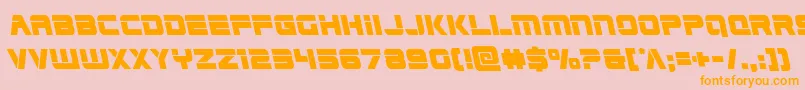 Edgeracerleft Font – Orange Fonts on Pink Background