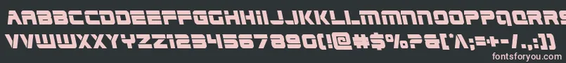 Edgeracerleft Font – Pink Fonts on Black Background