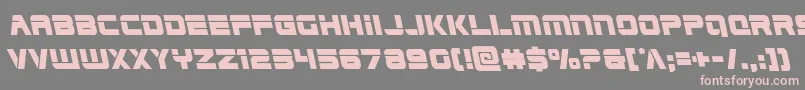 Edgeracerleft Font – Pink Fonts on Gray Background