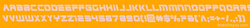 Edgeracerleft Font – Pink Fonts on Orange Background