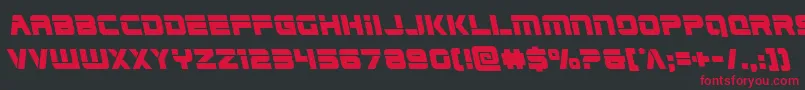 Edgeracerleft Font – Red Fonts on Black Background
