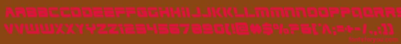 Edgeracerleft Font – Red Fonts on Brown Background