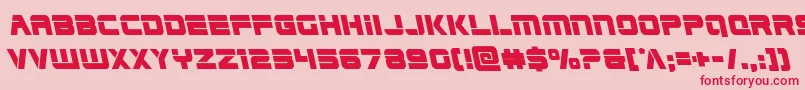 Edgeracerleft Font – Red Fonts on Pink Background