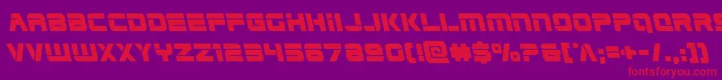 Edgeracerleft Font – Red Fonts on Purple Background