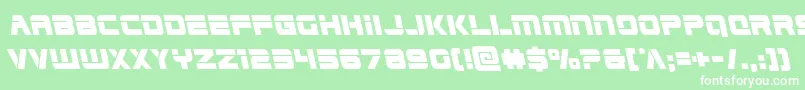 Edgeracerleft Font – White Fonts on Green Background