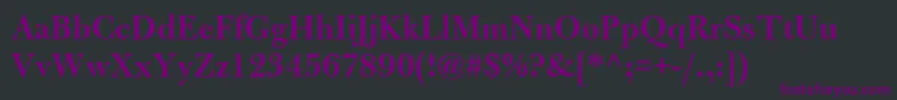 fuente BulmerMtSemibold – Fuentes Moradas Sobre Fondo Negro