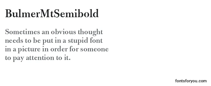 BulmerMtSemibold Font