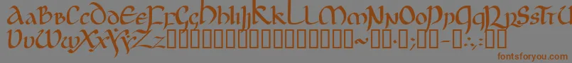 JgjUncial Font – Brown Fonts on Gray Background