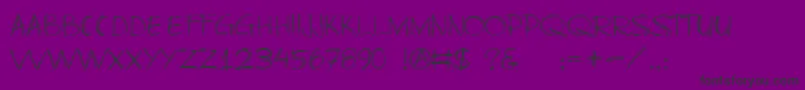 Шрифт Businessasusual – чёрные шрифты на фиолетовом фоне