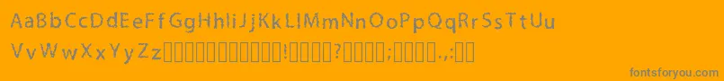 LilmessyRegular Font – Gray Fonts on Orange Background