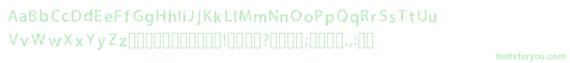LilmessyRegular Font – Green Fonts on White Background