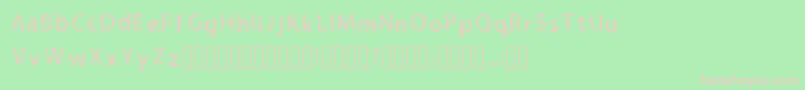 フォントLilmessyRegular – 緑の背景にピンクのフォント