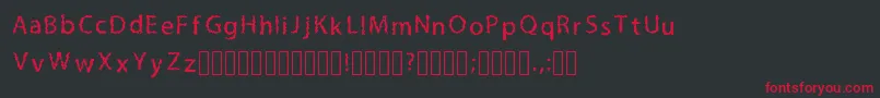 fuente LilmessyRegular – Fuentes Rojas Sobre Fondo Negro