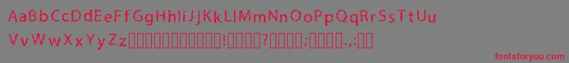 LilmessyRegular Font – Red Fonts on Gray Background