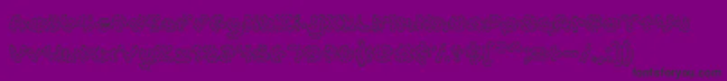 AccentCookieDough-Schriftart – Schwarze Schriften auf violettem Hintergrund