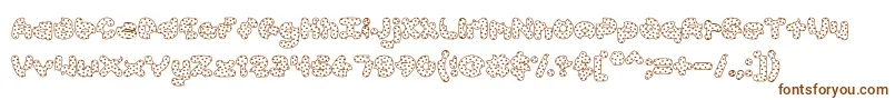 AccentCookieDough Font – Brown Fonts on White Background