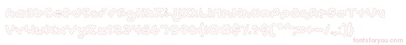 fuente AccentCookieDough – Fuentes Rosadas Sobre Fondo Blanco