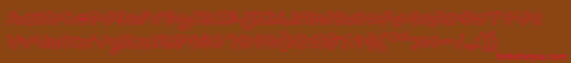 AccentCookieDough Font – Red Fonts on Brown Background