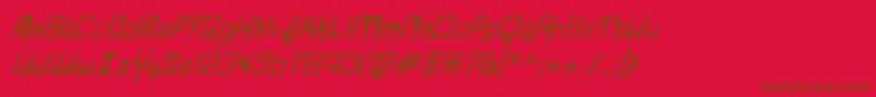 GlaukousAublikus Font – Brown Fonts on Red Background