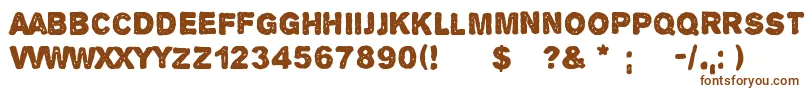 Więcej informacji o czcionce AlphaEcho Czcionka AlphaEcho – brązowe czcionki