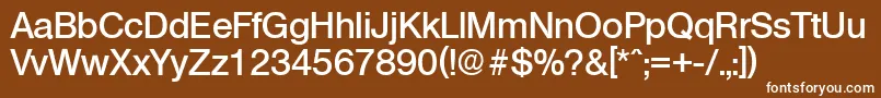 OlympiaDemibold Font – White Fonts on Brown Background