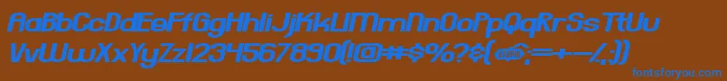 EverydayFormulaSway Font – Blue Fonts on Brown Background