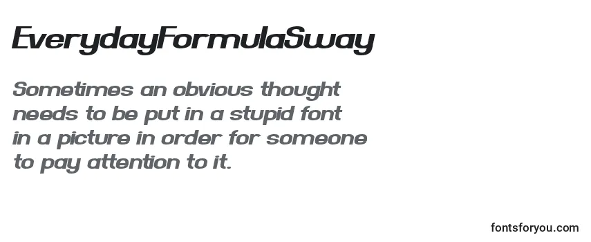 EverydayFormulaSway フォントのレビュー