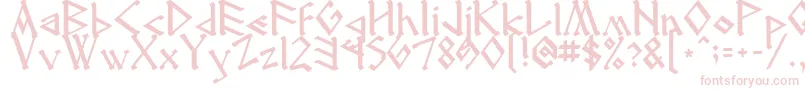 Runenglish2 Font – Pink Fonts on White Background