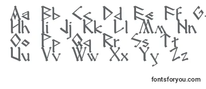 Schriftart Runenglish2