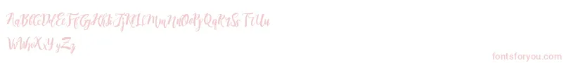 DirtylineRisingBrushFree-Schriftart – Rosa Schriften