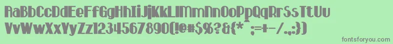 HastingsBold Font – Gray Fonts on Green Background