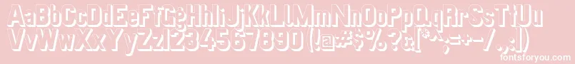 Police Preussischevi9ag2schatten – polices blanches sur fond rose