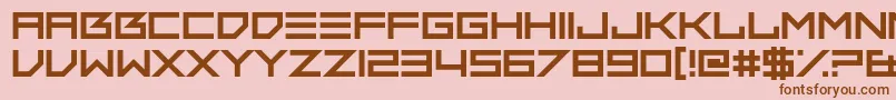 ThumbsDown Font – Brown Fonts on Pink Background
