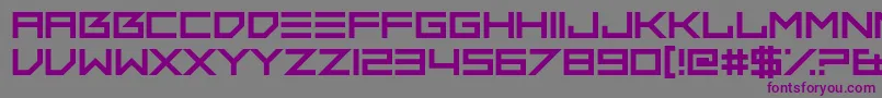 ThumbsDown Font – Purple Fonts on Gray Background